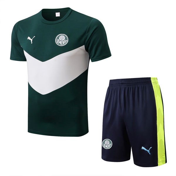 Camiseta Entrenamiento Palmeiras Conjunto Completo 2022-2023 Verde Blanco